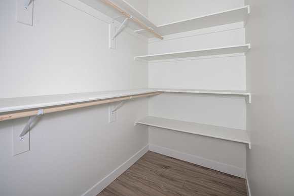 Guest bedroom closet (one in each bedroom)