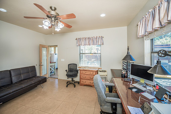 office leading to arizona room