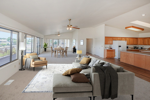 living room staged