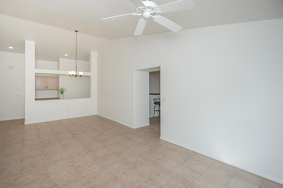 formal dining area and living room