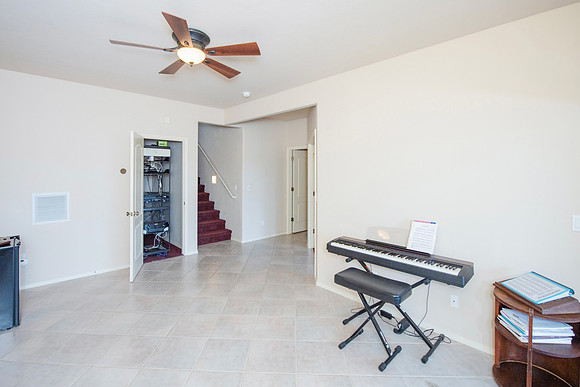 downstairs family room