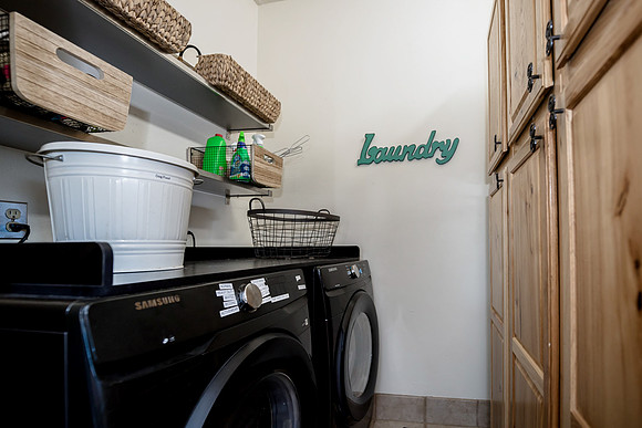 laundry room and pantry area