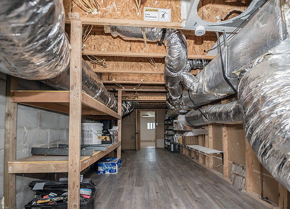 downstairs storage space off of lofted area1