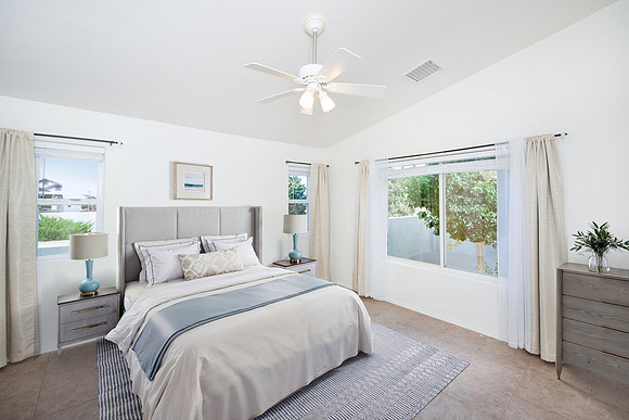 master bedroom with furniture
